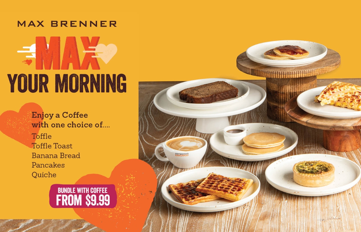 Max Brenner - Morning Bundles starting from just $9.99