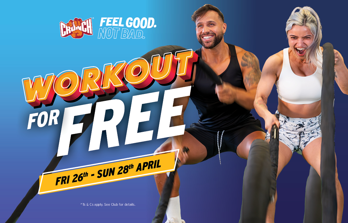 Workout For Free at Crunch Fitness